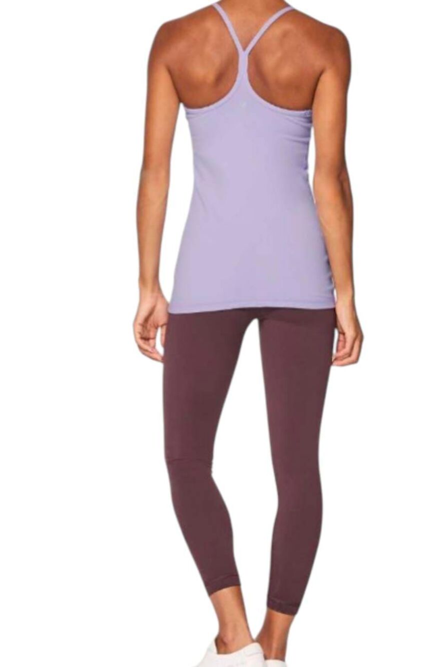 LULULEMON ATHLETICA Power Y Tank in Lilac Size 6